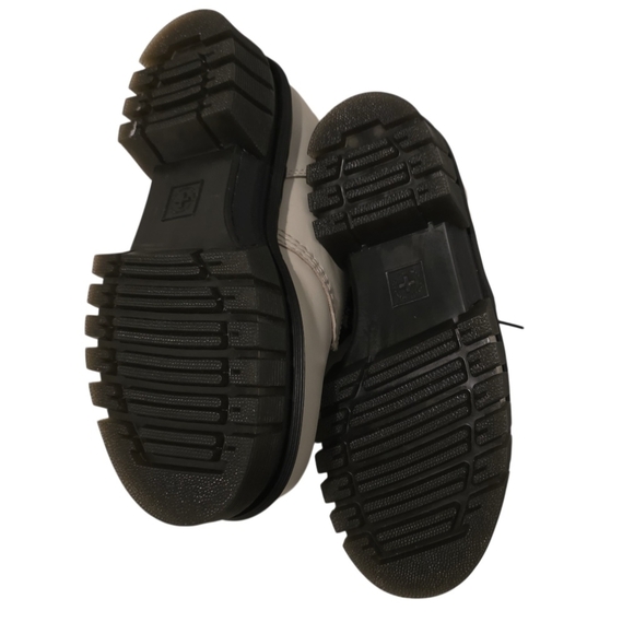 Dr. Martens Audrick 3-Eye Nappa Leather Platform Size 7 Oxford White NWT - Picture 9 of 16